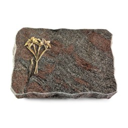 Grabplatte Paradiso/Pure Lilie (Bronze)