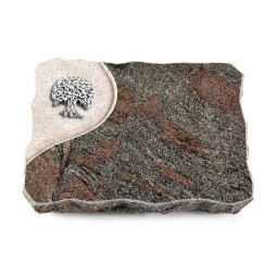 Grabplatte Paradiso/Folio Baum 3 (Alu)