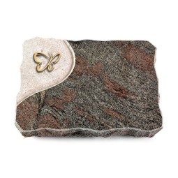 Grabplatte Paradiso/Folio Papillon (Bronze)