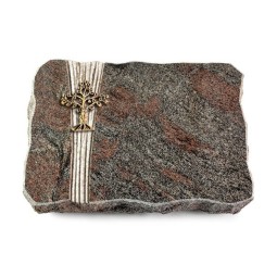 Grabplatte Paradiso/Strikt Baum 2 (Bronze)