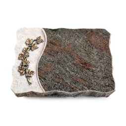 Grabplatte Paradiso/Wave Efeu (Bronze)