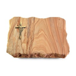 Grabplatte Rainbow/Pure Kreuz/Ähren (Bronze)