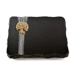 Grabplatte Indisch Black Strikt Baum 3 (Bronze)