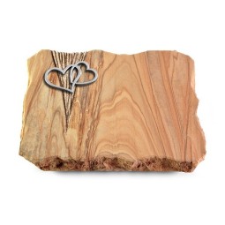 Grabplatte Rainbow/Delta Herzen (Alu)