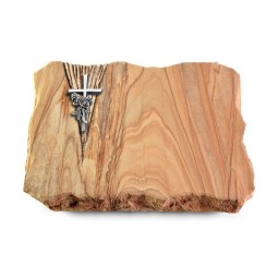 Grabplatte Rainbow/Delta Kreuz/Rose (Alu)