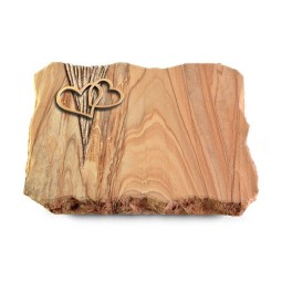 Grabplatte Rainbow/Delta Herzen (Bronze)