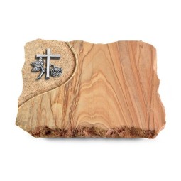 Grabplatte Rainbow/Folio Kreuz 1 (Alu)