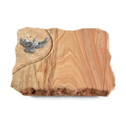 Grabplatte Rainbow/Folio Taube (Alu)