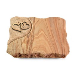 Grabplatte Rainbow/Folio Herzen (Bronze)