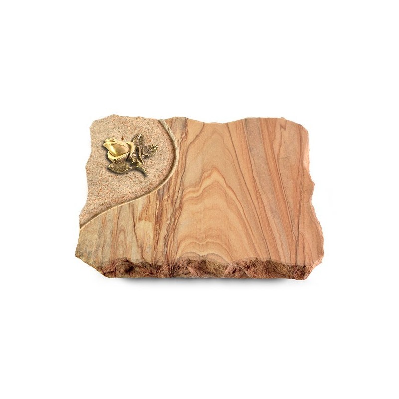 Grabplatte Rainbow/Folio Rose 3 (Bronze)