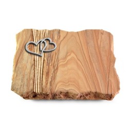 Grabplatte Rainbow/Strikt Herzen (Alu)