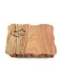 Grabplatte Rainbow/Strikt Herzen (Bronze)