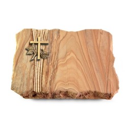 Grabplatte Rainbow/Strikt Kreuz 1 (Bronze)