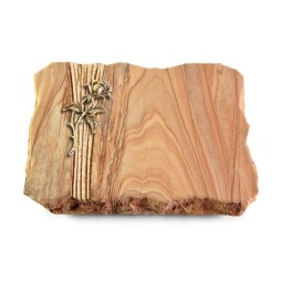 Grabplatte Rainbow/Strikt Rose 2 (Bronze)