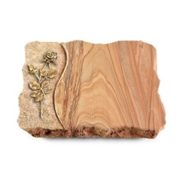 Grabplatte Rainbow/Wave Rose 13 (Bronze)