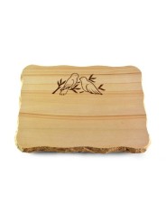 Grabplatte Woodland/Pure Vögel