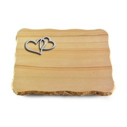 Grabplatte Woodland/Pure Herzen (Alu)