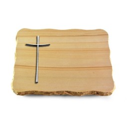 Grabplatte Woodland/Pure Kreuz 2 (Alu)