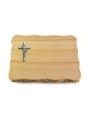 Grabplatte Woodland/Pure Kreuz/Ähren (Alu)