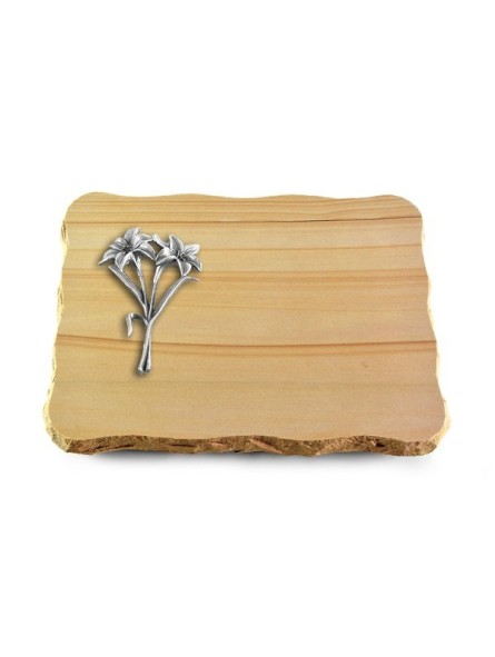 Grabplatte Woodland/Pure Lilie (Alu)