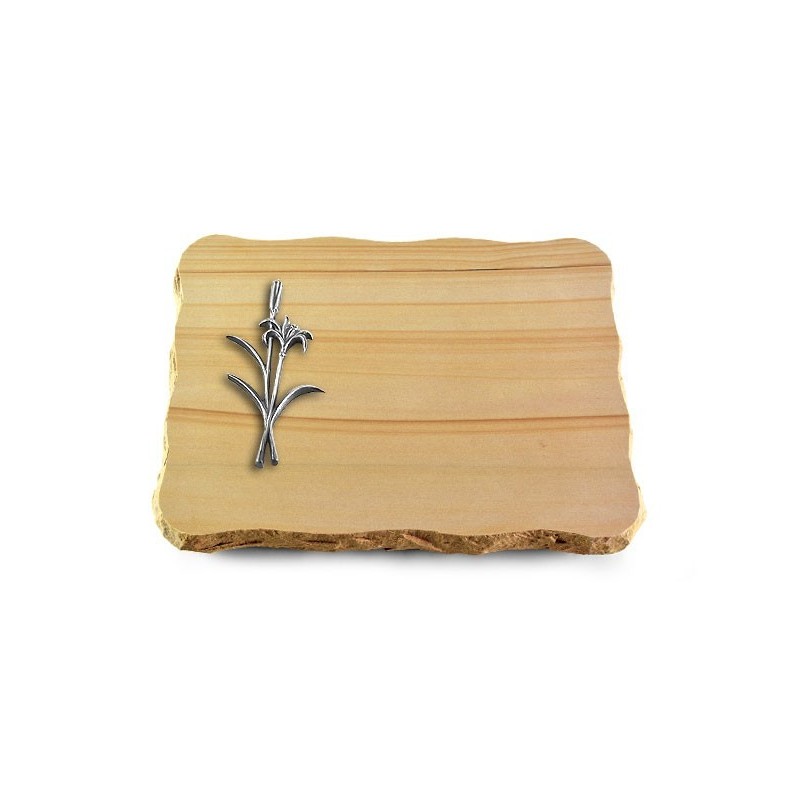 Grabplatte Woodland/Pure Lilienzweig (Alu)