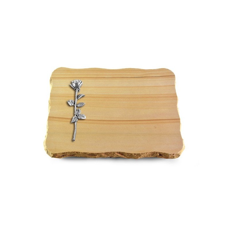 Grabplatte Woodland/Pure Rose 12 (Alu)