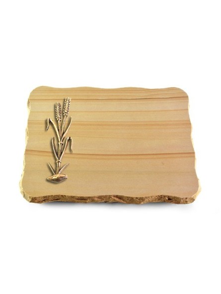 Grabplatte Woodland/Pure Ähren 2 (Bronze)