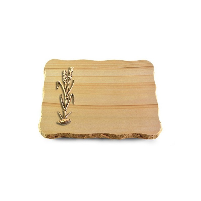 Grabplatte Woodland/Pure Ähren 2 (Bronze)