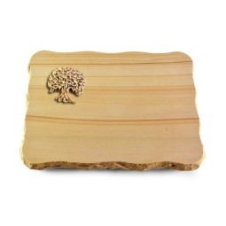 Grabplatte Woodland/Pure Baum 3 (Bronze)