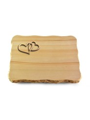 Grabplatte Woodland/Pure Herzen (Bronze)