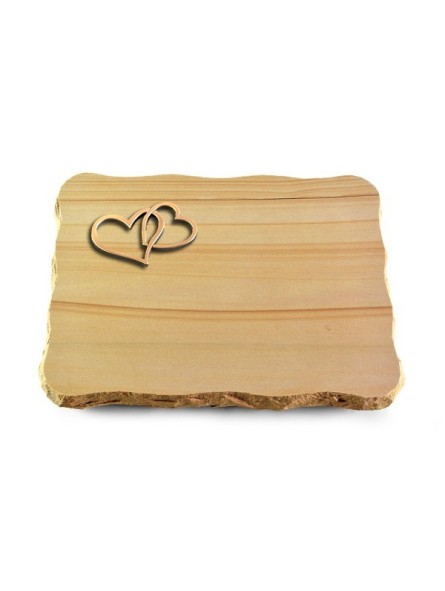 Grabplatte Woodland/Pure Herzen (Bronze)