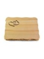 Grabplatte Woodland/Pure Herzen (Bronze)