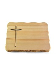 Grabplatte Woodland/Pure Kreuz 2 (Bronze)