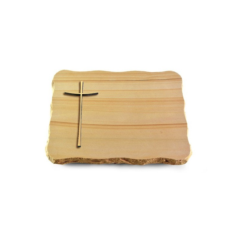 Grabplatte Woodland/Pure Kreuz 2 (Bronze)