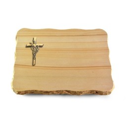 Grabplatte Woodland/Pure Kreuz/Ähren (Bronze)