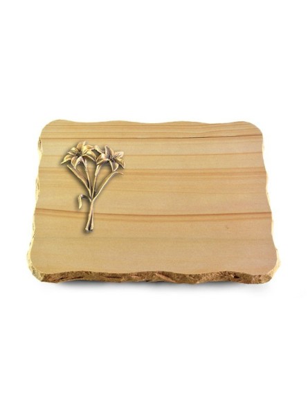 Grabplatte Woodland/Pure Lilie (Bronze)