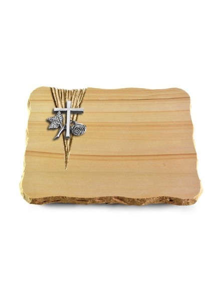 Grabplatte Woodland/Delta Kreuz 1 (Alu)