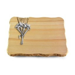 Grabplatte Woodland/Delta Lilie (Alu)