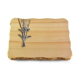 Grabplatte Woodland/Delta Lilienzweig (Alu)