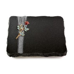 Grabplatte Indisch Black Strikt Rose 7 (Color)