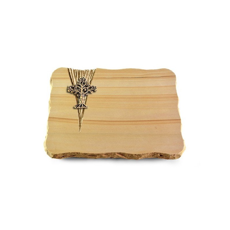 Grabplatte Woodland/Delta Baum 2 (Bronze)