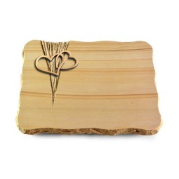 Grabplatte Woodland/Delta Herzen (Bronze)