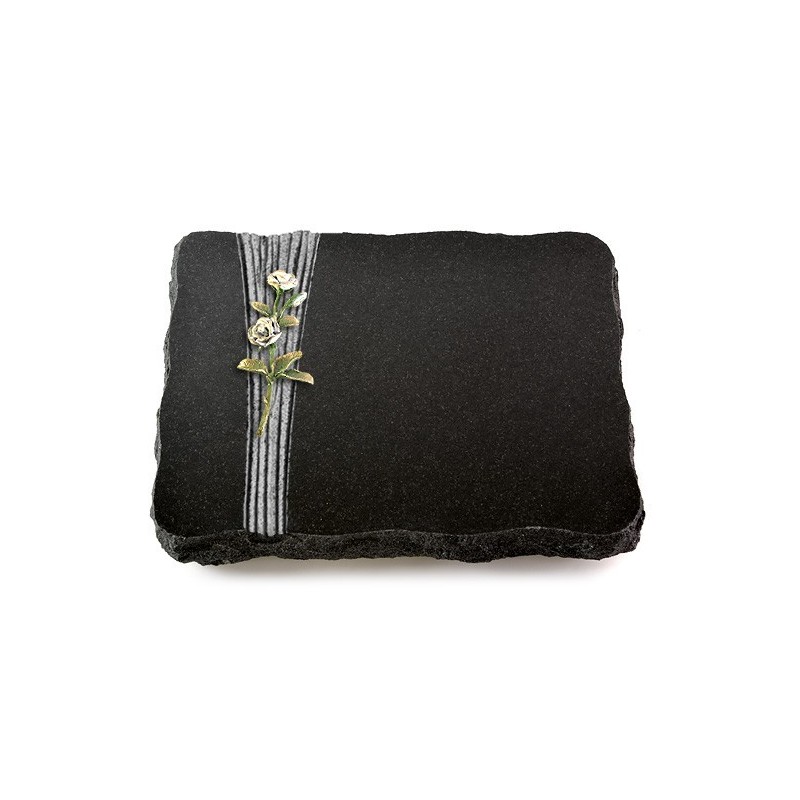 Grabplatte Indisch Black Strikt Rose 8 (Color)