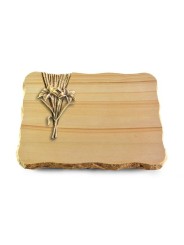 Grabplatte Woodland/Delta Lilie (Bronze)