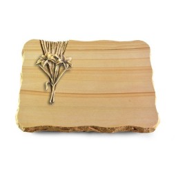 Grabplatte Woodland/Delta Lilie (Bronze)