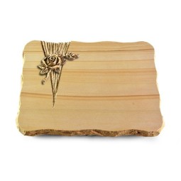 Grabplatte Woodland/Delta Rose 1 (Bronze)