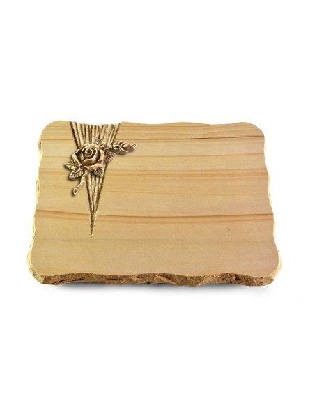 Grabplatte Woodland/Delta Rose 1 (Bronze)