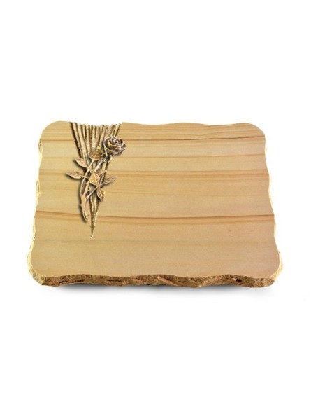 Grabplatte Woodland/Delta Rose 6 (Bronze)