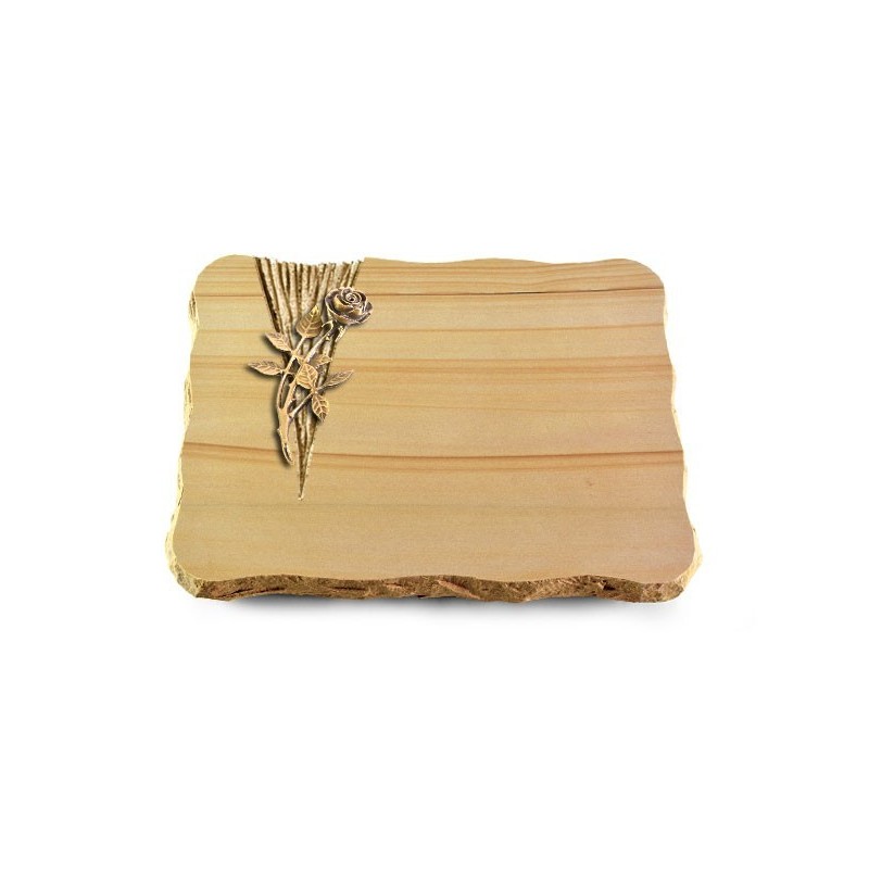 Grabplatte Woodland/Delta Rose 6 (Bronze)