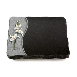 Grabplatte Indisch Black Wave Orchidee (Color)